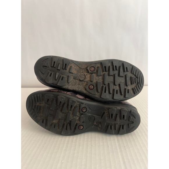 Kamik Tall Rubber Rain Boots Wellies Black Lace Print Womens Size 8 - Picture 8 of 11